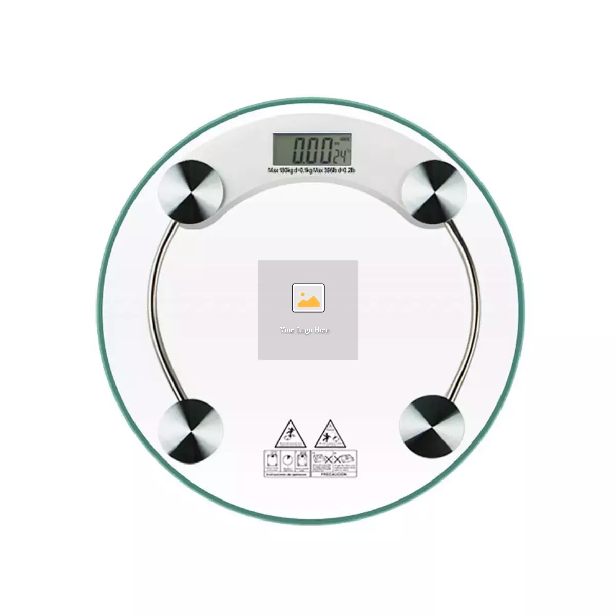 DAWOOD 2003B personal body180kg fan-shaped Tempered Glass bathroom weight scale