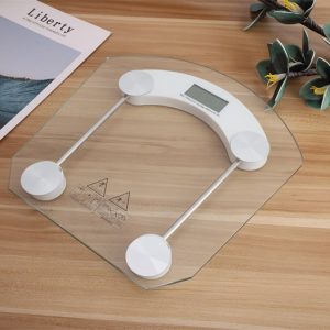 DAWOOD 2003B personal scale 180kg fan-shaped Tempered Glass bathroom scale for human body weight