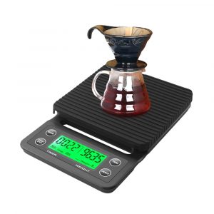 Digital Coffee Scale,0.53KG Timer black 1kg 0.1 Kitchen Scale LCD Display 1g0.1 Food cooffee Scale