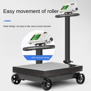 Wheel folding 300 kg platform scale weighing 500kg household weighing 600 catties electronic scale commercial